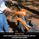 LawnMaster FD1501 Electric Wood Chipper Shredder 15-Amp 1.5-Inch Cutting Diameter Max 10:1 Reduction