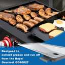 SafBbcue Grill Grease Tray Replacement for Royal Gourmet GD4002T 4-Burner Grill, Heavy Duty Enameled Steel BBQ Drip Pan, Royal Gourmet Grill Parts for GD4002T, Burner Drip Pans