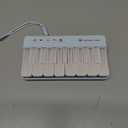 Portable Electronic Piano Keyboard 3 Different Tones Mini Light up Keys Mini Musical Instruments for Home Camping Outdoors (Blue)