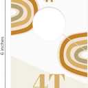 2 x Canopy Street Modern Rainbow Closet Clothing Dividers/Trendy Rainbow Closet Organizers / 10 Newborn To 4T Clothes Organization Dividers / 4" x 6" Flat Boho Baby Nursery Divider Set