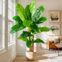 Big Faux Tropical Bananas Trees Tall Artificial Banana Tree Indoor Outdoor Realistic Floor Plant Large Fake Plants for House Home Living Room Office Front Porch Decor Outside Patio para decoracion