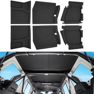 JOYTUTUS Roof Headliner Compatible with Wrangler JL 4-Door 2018+ | 5-Layer Noise & Heat Reduction | 22C Cabin Cooler