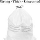 Drawstring Trash Bags, 80L Extra Large Kitchen Garbage Bags, 100ct Extra Strong Leak-Proof Liners for Home & Kitchen, Office Unscented White Heavy Duty (21 Gallon 100 count)