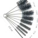Pipe Cleaning Brush Set Abrasive Filament, 9 Piece Variety Pack for Removal of Rust, Corrosion, Paint