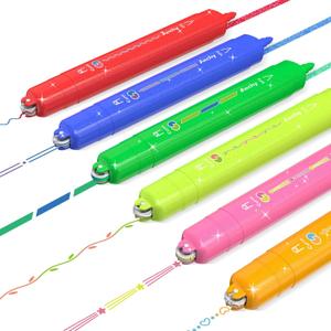 AECHY Dual Tip Glitter Highlighters Set, 6 Colors-Changing Fun Line Style Pens for Writing, Drawing, Sparkle Markers Ideal for Students, Journaling,Christmas and Thanksgiving Gifts(6 Pack)