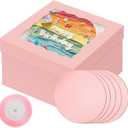 Bakepacker 12x12x8 Cake Box, 18 Sets Pink Cake Box with Window  18 Sets 12" Cake Round Boards, 12inch Cake Containers, 10 Meters Silk Ribbon