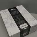 Creative Scents Crackled Glass Silver Bathroom Accessory Set - 4 Piece Bathroom Sets Accessories Included: Soap Dispenser, Toothbrush Holder, Tumbler and Soap Dish