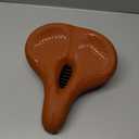 Bike Seat for Men & Women - Wide Gel Padded Bicycle Seat, Comfortable & Breathable, Waterproof Saddle for Cruiser, Mountain, Fat Bikes, Exercise & Ebikes Universal Fit Replacement (Brown)