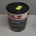 KILZ 1-Part Epoxy Acrylic Concrete and Garage Floor Paint, Interior/Exterior, Satin, Silver Gray, 1 Gallon