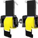 2 Pack Trailer Stake Pocket Winch Flatbed Kit, Capacity 16,200 lbs, Includes 4-inch Yellow Flatbed Winch Straps 30 Ft for 2x4 Stake Pockets
