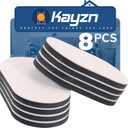 Felt Furniture Sliders 8pcs 3-1/ 2" x 6"- Reusable Heavy Duty Oval Sliders for Moving Furniture on Hard Floor - Quickly and Easily Move Couches/ Beds/ Armoires