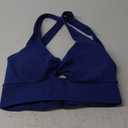 Aoxjox Women's Workout Sports Bras Twist Front Fitness Training Gym Bra Yoga Crop Lola Tank (Large, Bellwether Blue)