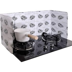 Shappy 2 piezas de protector contra salpicaduras de aceite antisalpicaduras de grasa placa de pantalla de aluminio a prueba de barrera de aceite herramienta de cocina para frer cocina, restaurante