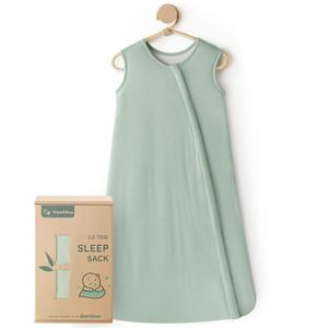 Yoofoss Rayon Made from Bamboo Baby Sleep Sack 18-24 Months 1.0 Tog Baby Wearable Blanket, Super Soft Infant Toddler Sleeping Sack 2-Way Zipper (Green)