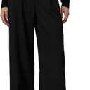 JOE'S JEANS Women's The Dani Wide Leg Trousers (Black), Size 8