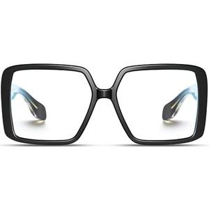 VISOONE Oversized TR90 Blue Light Blocking Glasses Fashion Accessories Non Prescription for Women Harvard