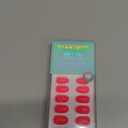 BTArtbox Press On Nails Short - Salmon Pink Press on Nails, Oval Fake Nails with Nail Glue, Reusable Glue On Nails in 16 Sizes Nail Kit, Tomato Tango