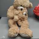 MorisMos Decorations Teddy Bear with Baby for Baby Shower, 39 Inch Soft Bear Stuffed Animal, Gift for Birthday Kids Girls Boys, Party Favor, Tan