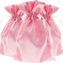 5" x 8" Pink Satin Gift Bags, Jewelry Bags, Wedding Favor Drawstring Baby Shower Christmas 50 per Pack