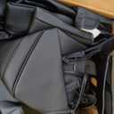 For Ford F150 Seat Covers 2015-2023 2024 2025 2026, Full Set Leather Waterproof Black Trucks Pickup Seat Covers Custom Fit for Ford F150 Accessories,Car Seat Cover for SuperCrew/CrewCab (XL,XLT)