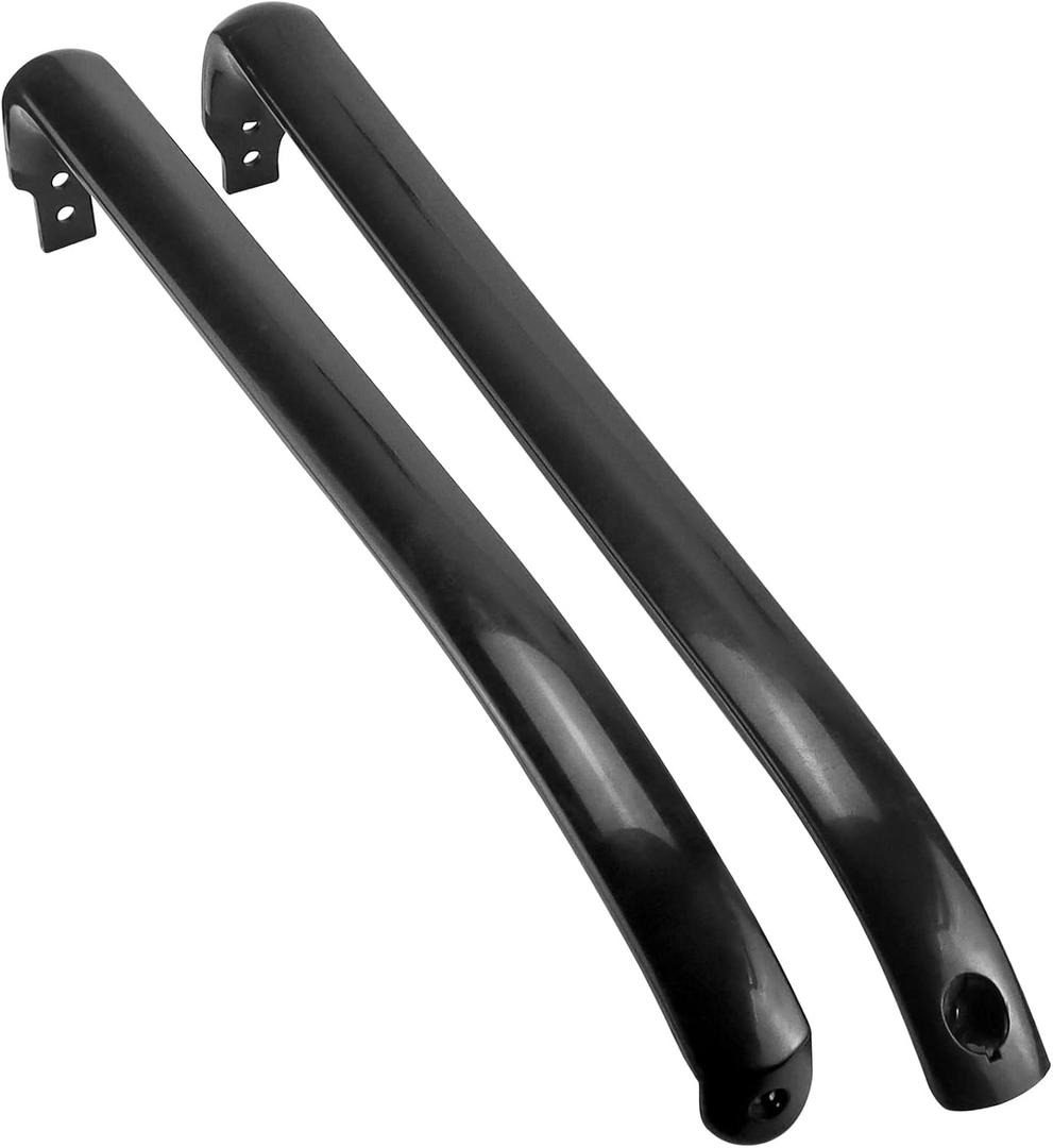 AMI PARTS WR12X22183 Refrigerator Door Handle (Black) Replaces WR12X11008 WR12X11009 WR12X20142 3290412 AP5948588 PS9494525 EAP9494525(2 Pack)