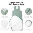 BubblePanda Rayon Made from Bamboo Sleep Sack 18-24 Months 1.0 Tog Toddler, Sage