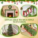 2 Pack 6FT Artificial Norfolk Pine Garland  Real Touch Winter Greenery Garland for Christmas Decorations, Indoor Outdoor Mantel Table Wall Fireplace Dcor, Flexible Holiday Faux Pine Vines