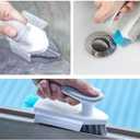 2 x Elkanah Cleaning Brushes for Household use Small Cleaning Brushes for Small Spaces Sink Bathroom Deep Cleaning Supplies Set of 10