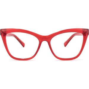 Zeelool Stylish TR90 Oversized Cat Eye Glasses with Non-prescription Clear Lens for Women Raegan OT964573