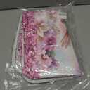 Litabel 4 Pcs Pink Hummingbird Flower Shower Curtain Set with Rugs for Bathroom Decor, Rustic Floral Bathroom Sets with Shower Curtain and Rugs, Bathroom Curtain Set with Mats (Hooks Not Included)
