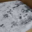 ROYHOME 10x13 Modern Abstract Faux Wool Rug for Living Room Low Pile Ultra Soft Stain Resistant Non Slip Non Shedding Throw Rug for Bedroom Home Decor, Grey