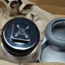 Petmate Replendish Automatic Gravity Waterer for Cats and Dogs, BPA-Free, No Batteries Required, Includes Charcoal Filter, 2.5 Gallons, Made in USA,Silver (Grey)