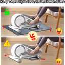 Non-Slip Mat, Apply to Under Desk Elliptical Peddler While Sitting, Perfect for Electric Seated Foot Pedal Exerciser, Enhanced Stability & Floor Protection