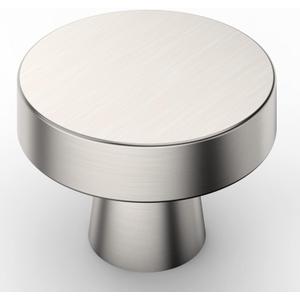 Amerdeco 6 Pack Brushed Satin Nickel Cabinet Knobs 1-1/4 Inch(32mm) Single Hole Cabinet Handles Dresser Knobs Drawer Knobs and Pulls for Bathroom Cabinets
