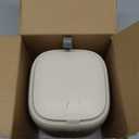 Mini Countertop Trash Can with 3 Rolls of Trash Bags, Waste Can with Press Type Lid, 1.5 L / 0.40 Gal Wastebasket Dispenser, Bin for Coffee Table, Bathroom Vanity Top (White)