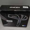 Hair Dryer, Professional Ionic Blow Dryer with Diffuser for Curly Hair,2400W Powerful Fast Drying Hairdryer Blowdryer for Women Men Home Salon Hair Styling,Constant Temp Low Noise (Black)