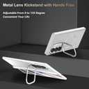 for Samsung Galaxy Z Fold 7 Case [Compatible with MagSafe], Built-in Camera Kickstand, Screen Protector & Hinge Protection, Full Body Slim & Light Magnetic Stand Phone Cover 5G, Silver