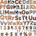 266 Pcs Letters Combo Pack Set Bulletin Board Letters Animal Prints Letters and Number Accents Bulletin Board Display Home School Decor