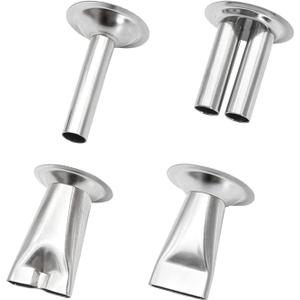Stainless Steel Jerky Gun Nozzles, Sausage Maker Nozzles 4Pcs Handmade Beef Jerky Nozzles (Stainless Steel Jerky Nozzle)