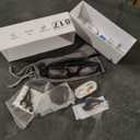 AI Smart Glasses with 8MP Camera, 4K Video & HD Photo, Bluetooth Audio, AI Voice Assistant, Real-Time Translation, Object Recognition, Noise-Cancel Calls, Photochromic +2 Sunglasses Lenses (Black)