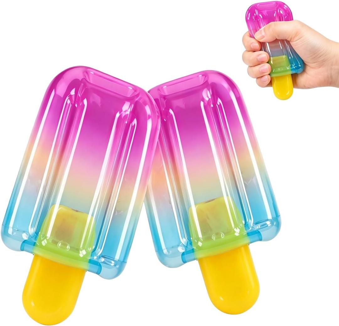 2PCS Ice Cream Squeeze Squishy,Ice Cream Squeeze Toys,Slow Rise Sensory Fidget Toy for Stress & Anxiety Relief,Summer Sensory Stress Relief Toy,Holiday Party Favors