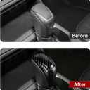Youtaiche Car ABS Carbon Fiber Gear Shift Knob Trim Cover Sticker Decal Interior Accessories for Subaru Crosstrek & Impreza 2024 2025 / Forester 2025 (NOT for Forester Wilderness)