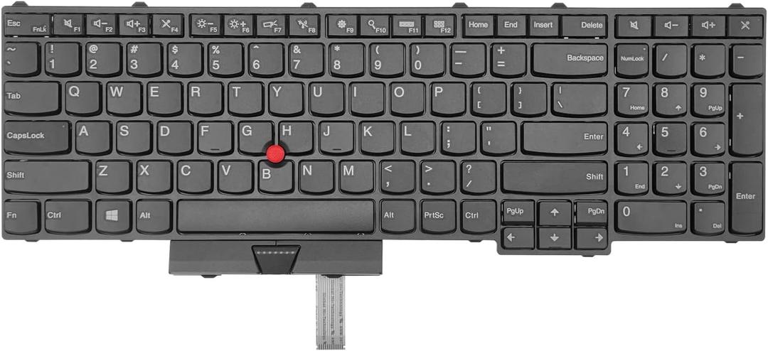 Replacement Laptop Keyboard NO Backlight for Lenovo Thinkpad P50 P70 US Layout with Pointer