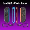 Switch 2 Controller Charger-Dock for Switch 2 JoyCon, with LED Indicator Portable Dual-Direction Magnetic Fast Charger Station,Accessories with USB Type-C Cord [with Wrist Straps]