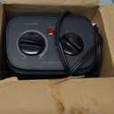 Space Heater, 1500W Electric Heaters Indoor Portable with Thermostat, PTC Fast Heating Ceramic Room Small Heater with Heating and Fan Modes for Bedroom, Office and Indoor Use (10IN)