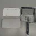 Cat Litter Scoop, Metal Scooper, Deep Shovel, Ergonomic Handle, Kitten Poop Sifting, Durable, Heavy Duty Speed Sifter, for Litter Box Silvery-Gray