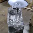 DUMOS Bar Stools Set of 2, 24 inch Counter Height Bar Stools, Upholstered Modern Kitchen Barstools with Metal Base, PU Leather Saddle Stools for Kitchen Island, Inky Black