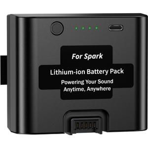 Spark Battery Replacement Lithium-ion Battery Pack Compatible with Spark Live, Spark 2 & Spark Edge, 6000mAh Rechargeable Battery Extends Party Time, 86.4Wh