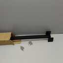 24 Inch Towel Bar 2 Pack for Bathrooms 24 Inch Stainless Steel 304 Matte Black Towel Holder Modern Square Towel Rod Rustproof Wall Mount 2 of Pack(24 inch, Matte Black)