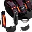LED Rear Fender Fascia Kit for Road Glide 14-23, Rear Fender Extension Fascia Set w/LED Brake Running Turn Signals Lights for Harley Road King Street Electra Glide Ultra Limited 2014-2023
